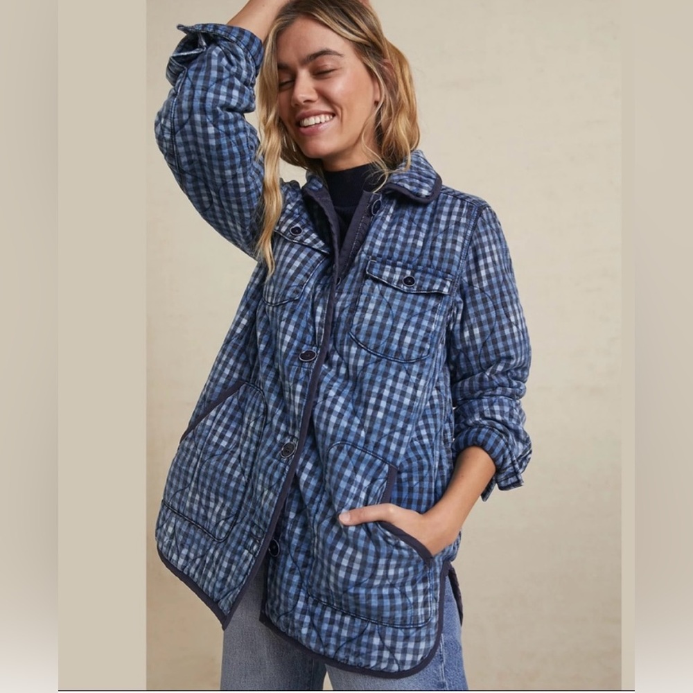 Pilcro Quilted Shirt Jacket